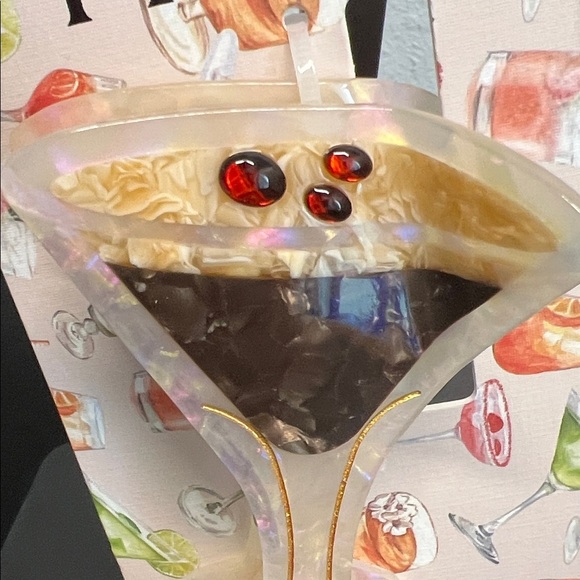 Piper K | Espresso Martini Cocktail Hair Clip - Picture 2 of 5